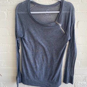 Chaser long sleeve tee with zipper
